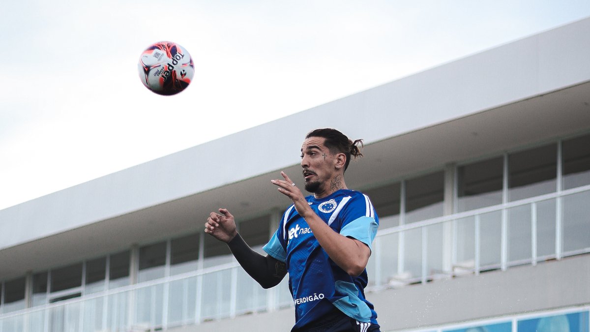 Chico da Costa, centroavante do Cruzeiro (foto: Gustavo Martins/Cruzeiro)