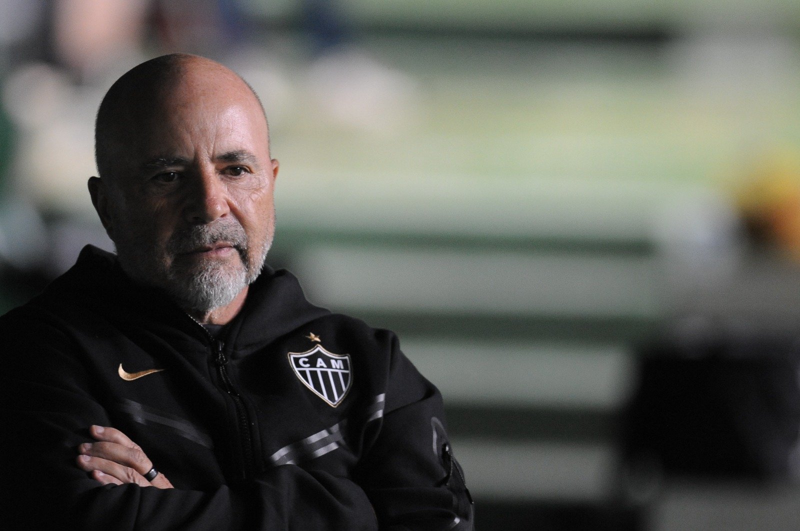 Jorge Sampaoli, técnico do Atlético, antes de clássico contra o América pelo Mineiro (foto: Alexandre Guzanshe/EM/D.A. Press)