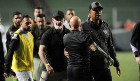 Sampaoli reage à discussão com Valentim em América x Atlético