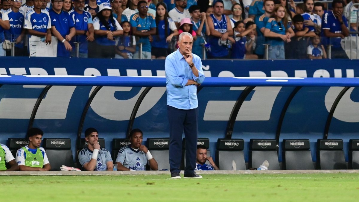 Tite, treinador do Cruzeiro (foto: Lenadro Couri/EM/DA Press)