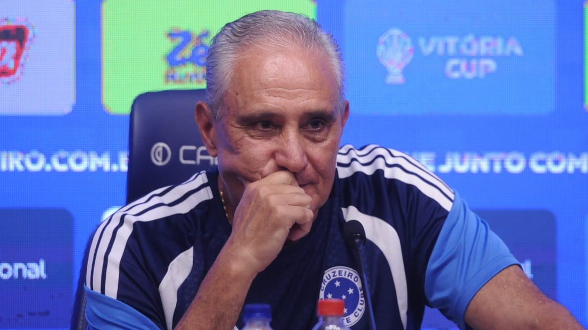 Tite, treinador do Cruzeiro (foto: Alexandre Guzanshe/EM/D.A Press)