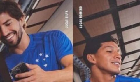 Vaza imagem nítida da camisa do Cruzeiro em jogadores; veja detalhes
