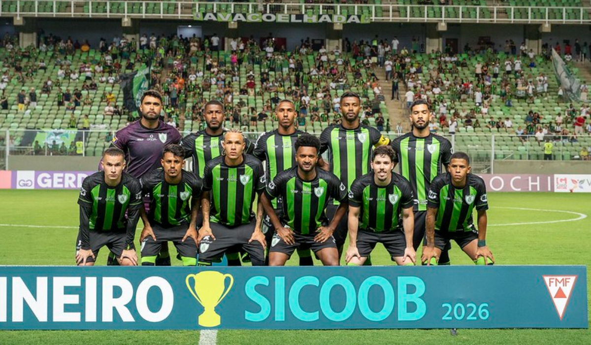 América em jogo do Campeonato Mineiro (foto: Mourão Panda/América)