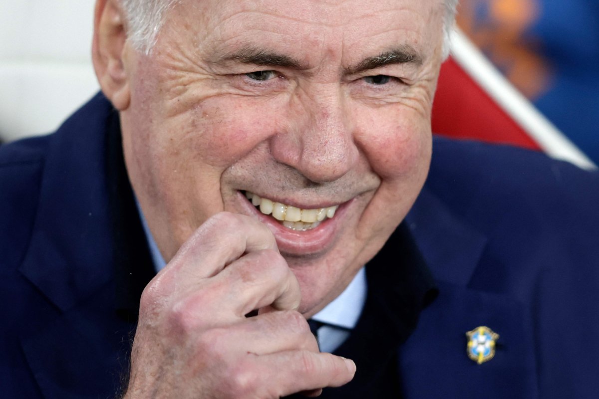 Carlo Ancelotti, técnico da Seleção Brasileira (foto: IAN KINGTON/AFP)