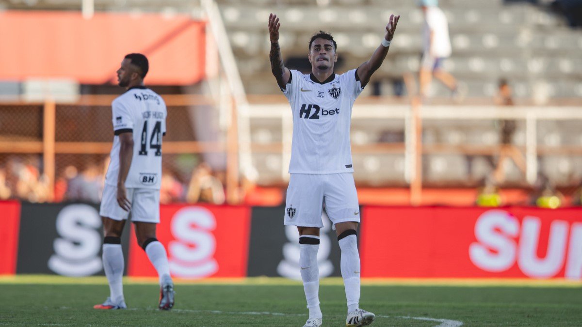 Reinier em partida pelo Atlético (foto: Pedro Souza/Atlético)