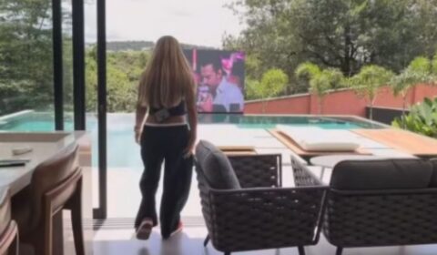 Atlético: ex de Hulk, Iran Ângelo mostra mansão onde ficará em BH