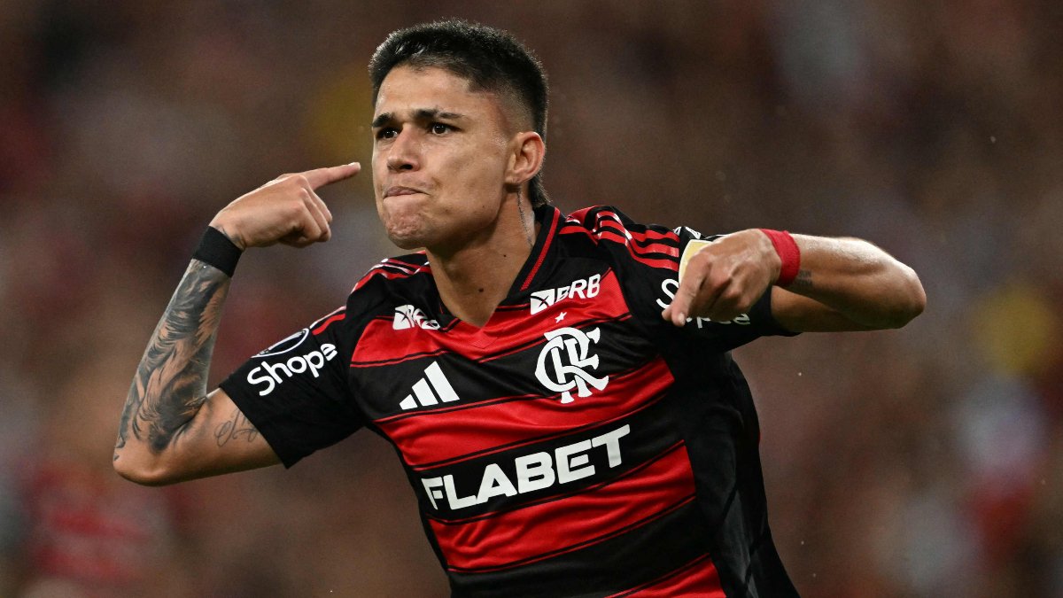 Luiz Araújo, atacante do Flamengo (foto: MAURO PIMENTEL/AFP)