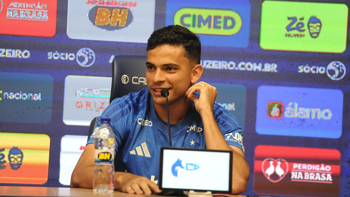 Bruno Rodrigues, jogador do Cruzeiro (foto: Alexandre Guzanshe/EM/DA Press)