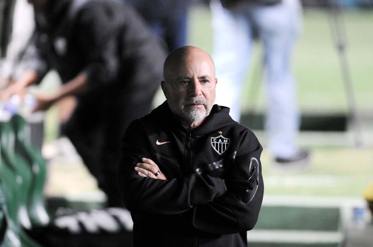 Jorge Sampaoli, técnico do Atlético, antes de clássico contra o América pelo Campeonato Mineiro (foto: Alexandre Guzanshe/EM/D.A. Press)