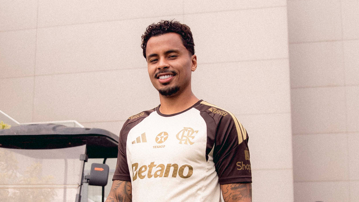 Allan, volante emprestado pelo Flamengo ao Corinthians (foto: Adriano Fontes/Flamengo)