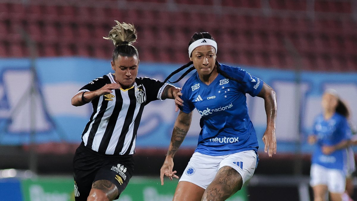 Cruzeiro e Santos empataram em 1 a 1 pelo Brasileirão (foto: Gustavo Martins/ Cruzeiro)