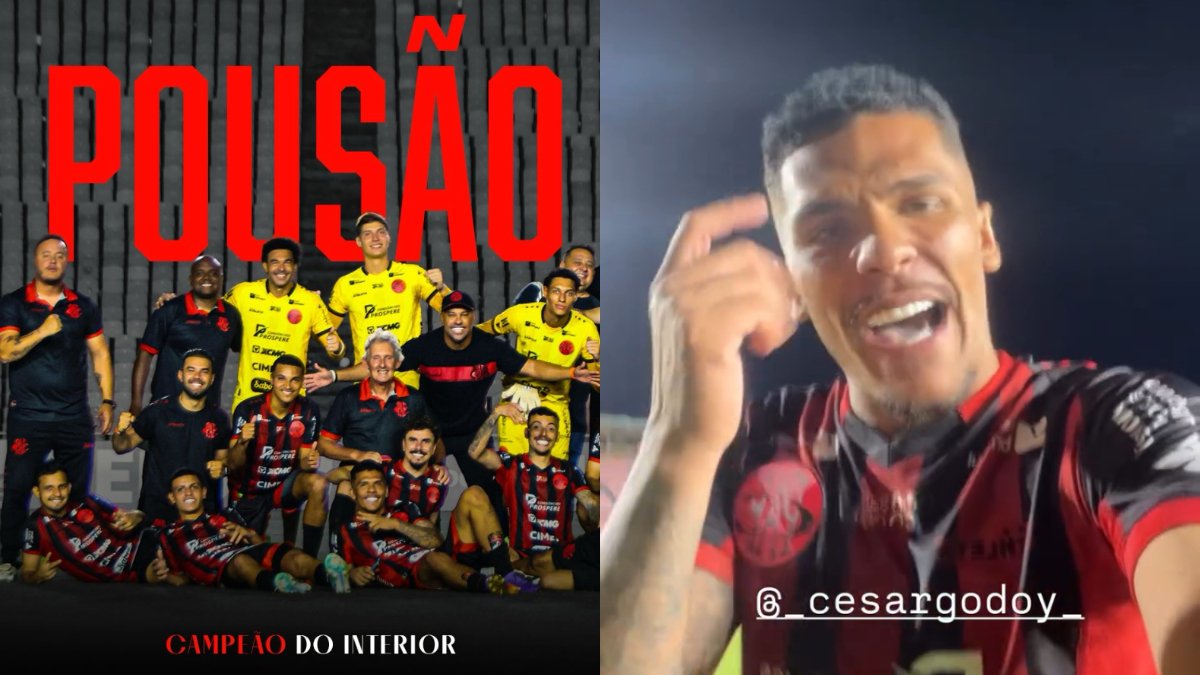 Elenco do Pouso Alegre e Gabriel Tota (foto: Reprodução)