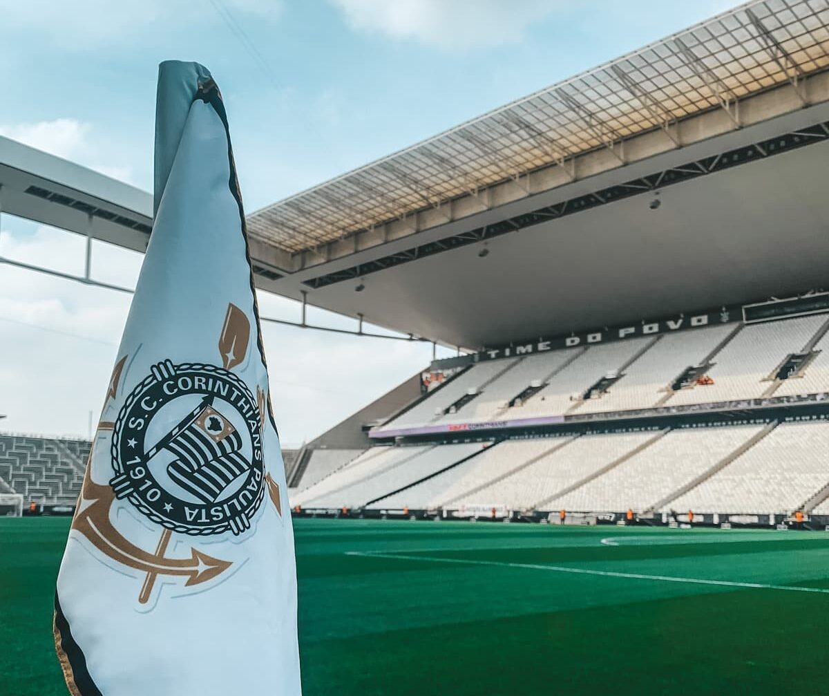 Bandeira do Corinthians (foto: Corinthians/Hugo Rodrigues)