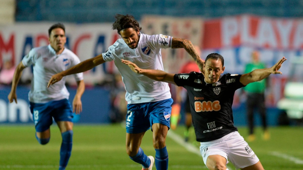 Jogo entre Nacional e Atlético, pela fase de grupos da Libertadores de 2019 (foto: AFP)