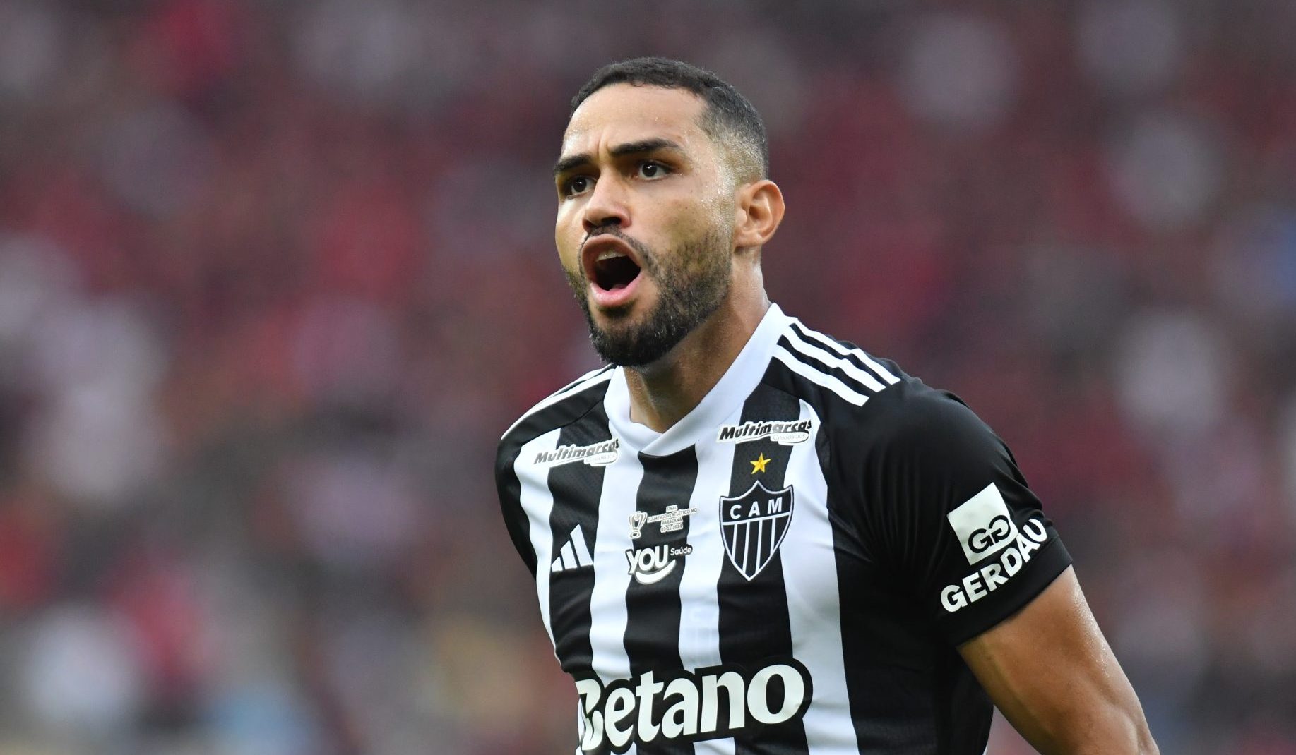 Atacante Alan Kardec com a camisa do Atlético em 2024 (foto: Alexandre Guzanshe/EM/D.A Press)