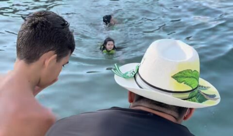 Família nada em Escarpas do Lago por foto com Hulk, ídolo do Atlético; assista
