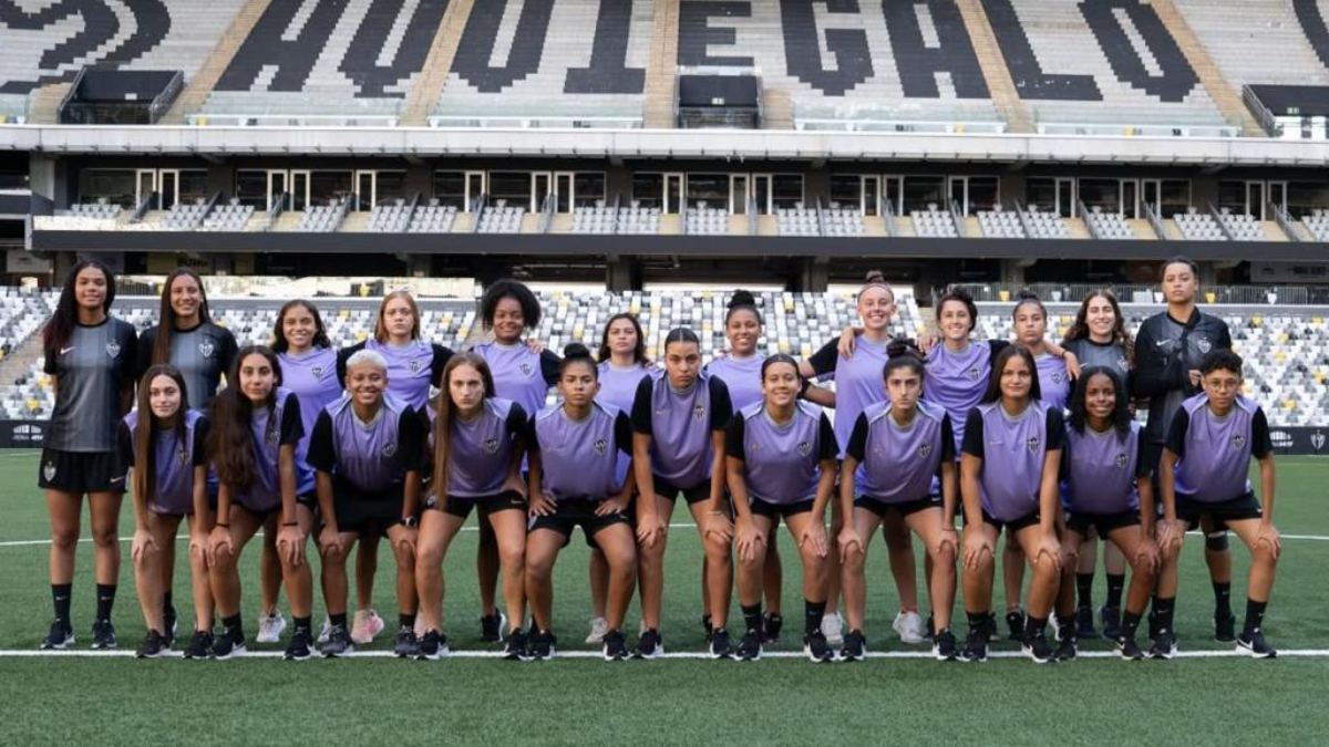 Elenco feminino do Atlético Sub-20 (foto: Divulgação/Atlético)
