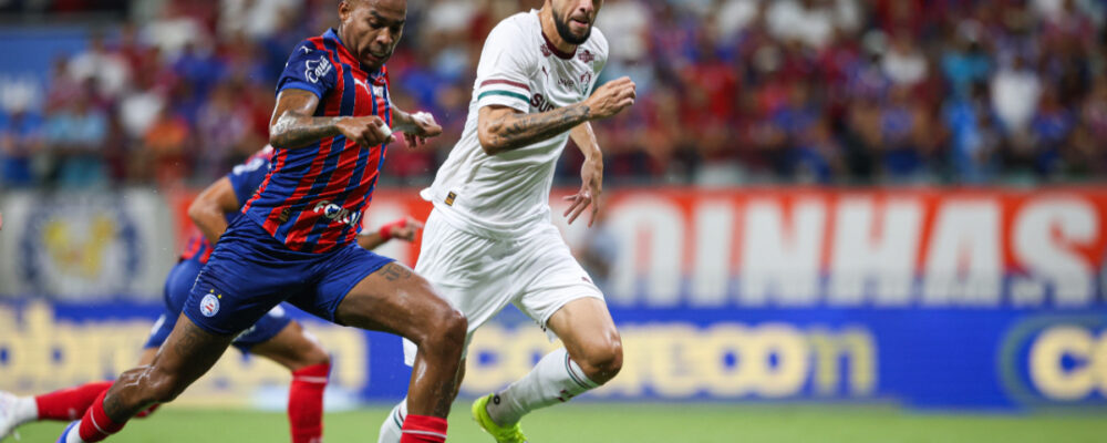 Fluminense sai na frente, mas Bahia busca empate em duelo pelo Brasileiro