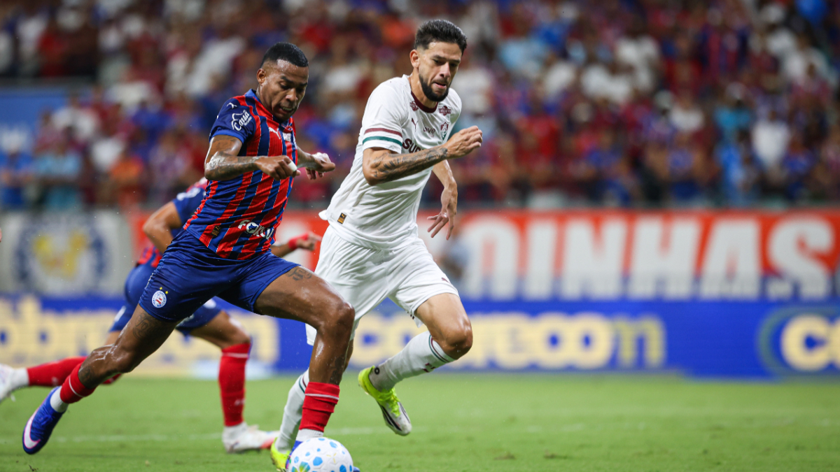 Lance do jogo entre Bahia e Fluminense pelo Campeonato Brasileiro (foto: Divulgação/Bahia)