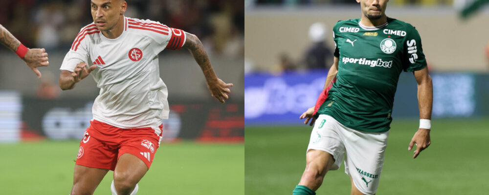 Internacional x Palmeiras: onde assistir, horário e escalações pelo Brasileirão