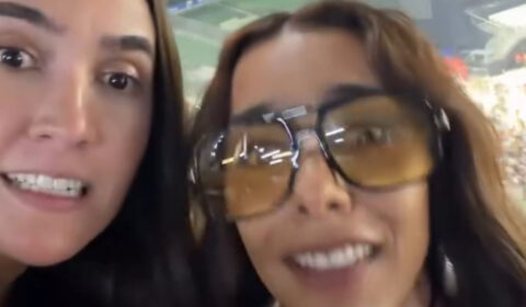 Jornalista e cantora gritam ‘Galo’ em show, e ídolo do Atlético reage