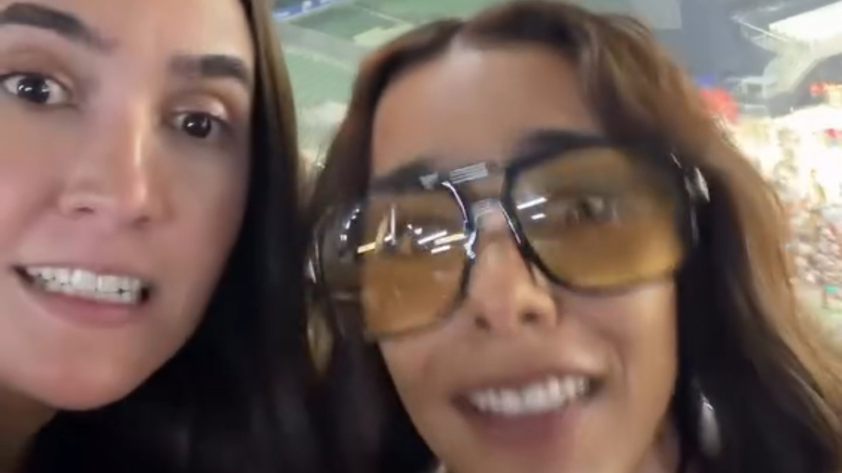 Mariana Spinelli e Marina Sena em show de Bad Bunny (foto: Reprodução Instagram de Mariana Spinelli)