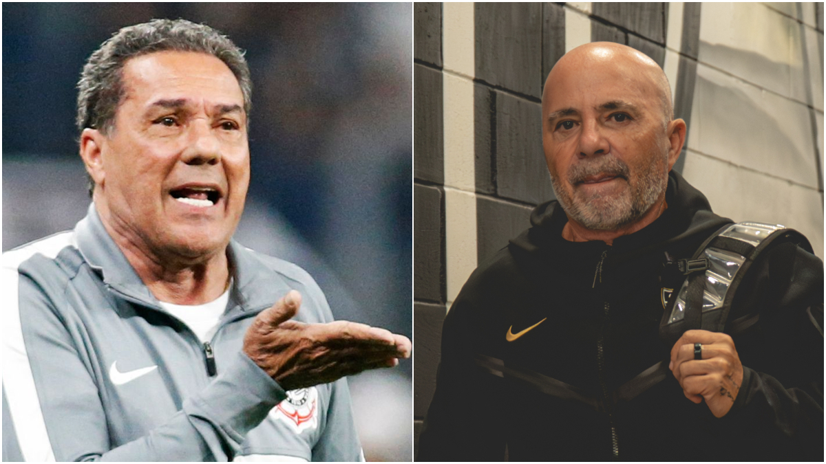 Luxemburgo fez fortes críticas a Sampaoli (foto: Miguel Schincariol / AFP e Pedro Souza/Atlético)