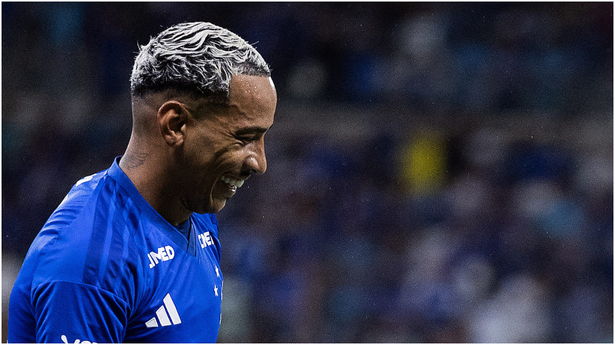 Matheus Pereira, meio-campista do Cruzeiro, em empate com Corinthians (foto: Gustavo Aleixo/Cruzeiro)