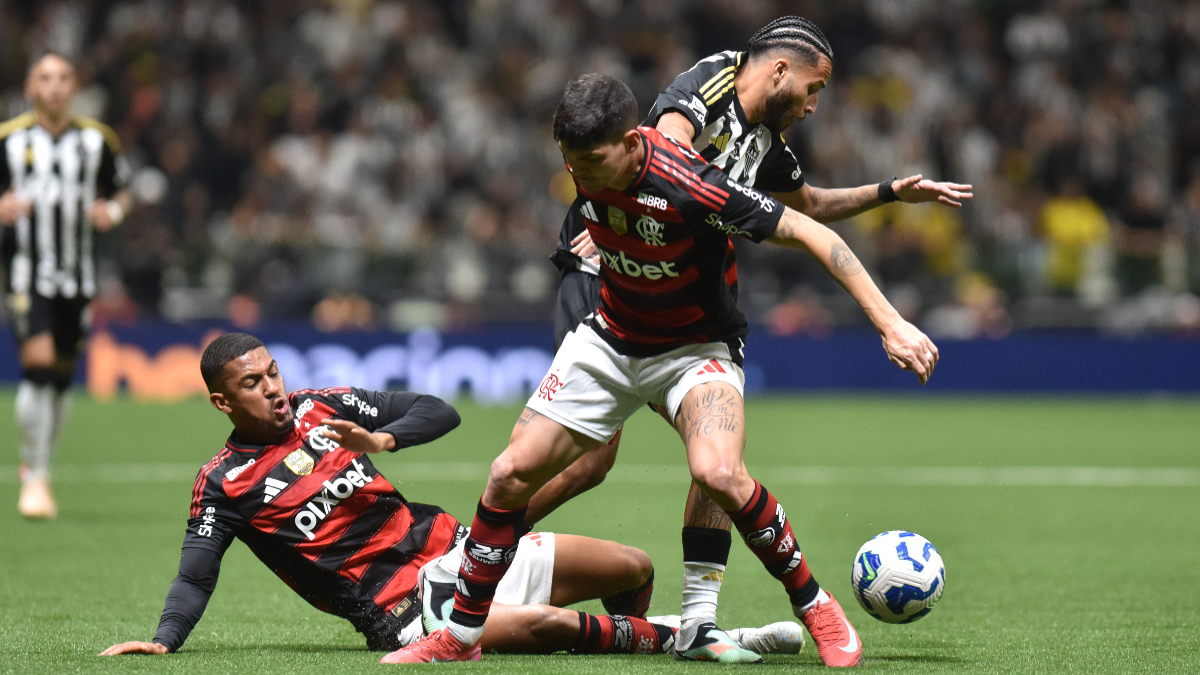 Lance do jogo entre Atlético e Flamengo pela Copa do Brasil de 2025 (foto: Ramon Lisboa/EM/D.A. Press - 6/8/2025)