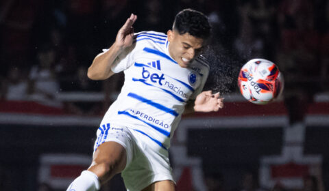 O gol de Bruno Rodrigues na reestreia pelo Cruzeiro