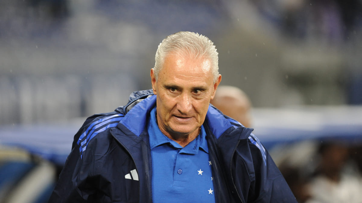 Tite, técnico do Cruzeiro, no Mineirão, em Belo Horizonte (foto: Alexandre Guzanshe/EM/D.A Press)