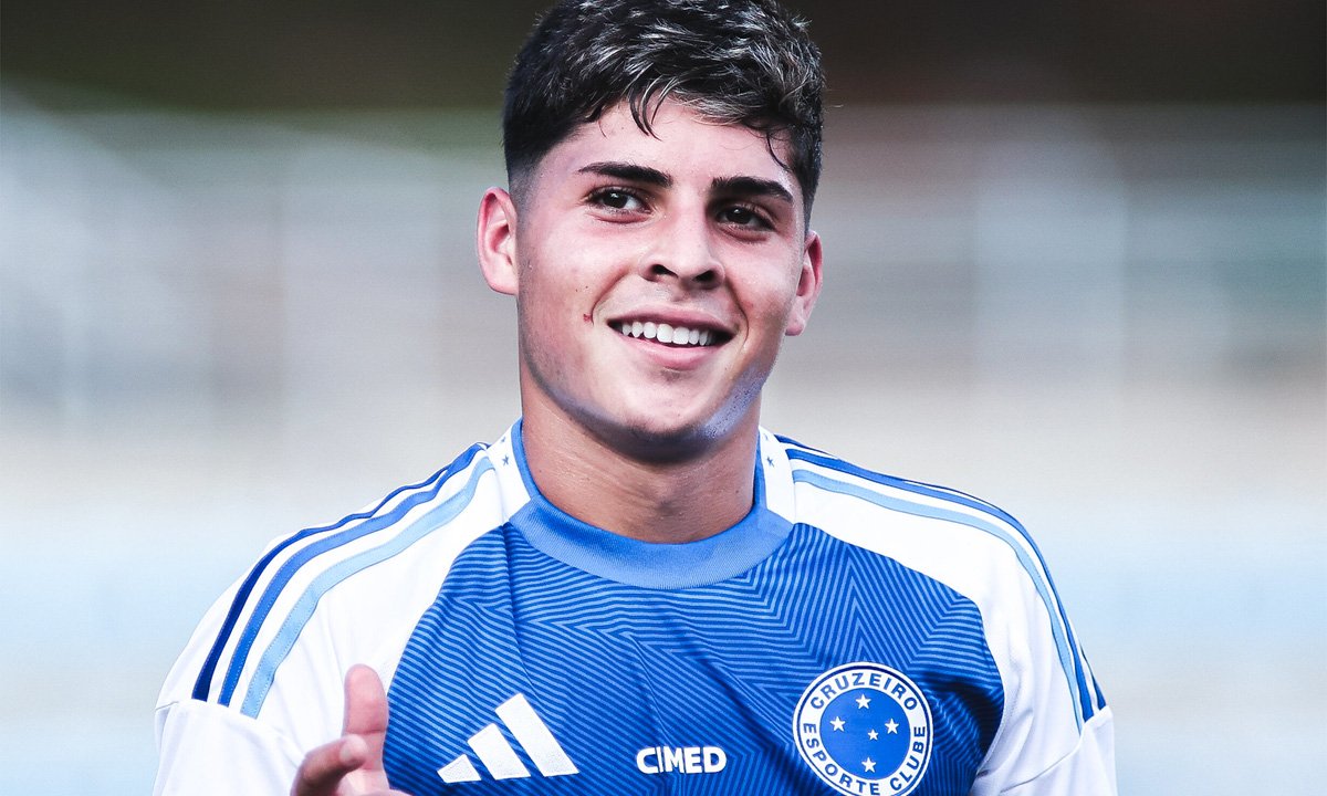Cauan Baptistella é promessa da base do Cruzeiro (foto: Gustavo Martins/ Cruzeiro)