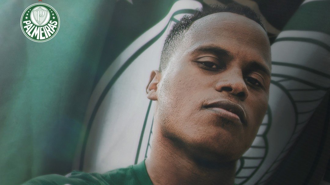 Jhon Arias assinou com o Palmeiras até o fim de 2029 (foto: Palmeiras/Divulgação)