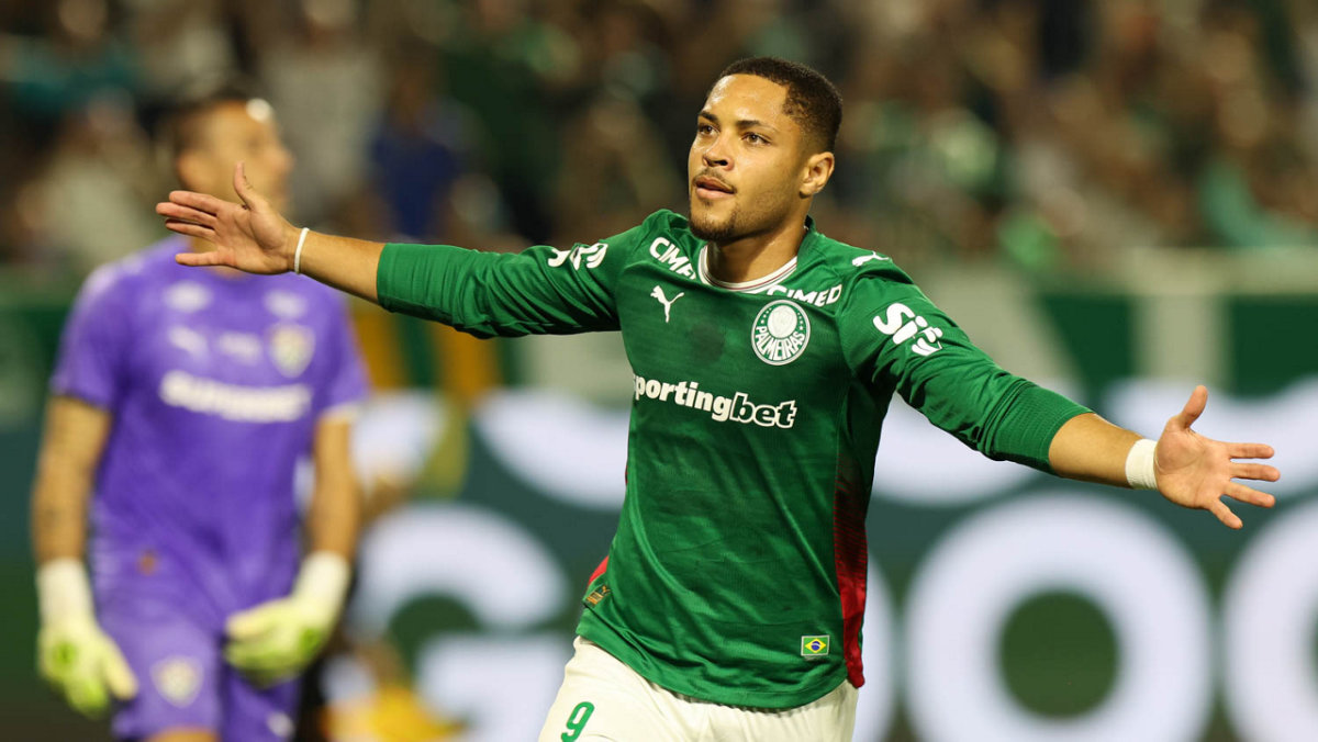 Vitor Roque, atacante do Palmeiras (foto: Cesar Greco/Palmeiras)