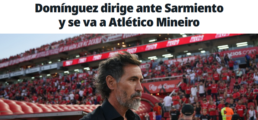 Portais argentinos repercutem acerto entre Atlético e Domínguez: ‘Bombástico’