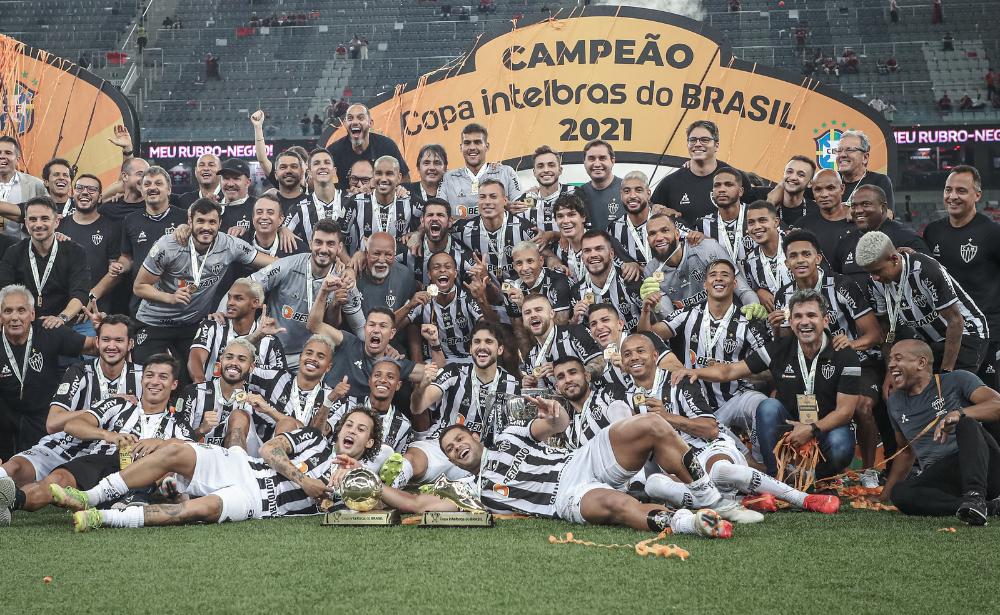 Elenco campeão da Copa do Brasil de 2021 pelo Atlético (foto: Pedro Souza/Atlético)
