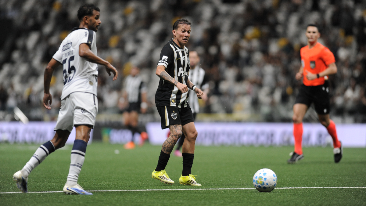 Jogo entre Atlético e Remo pelo Campeonato Brasileiro na Arena MRV (foto: Alexandre Guzanshe/EM/D.A. Press)