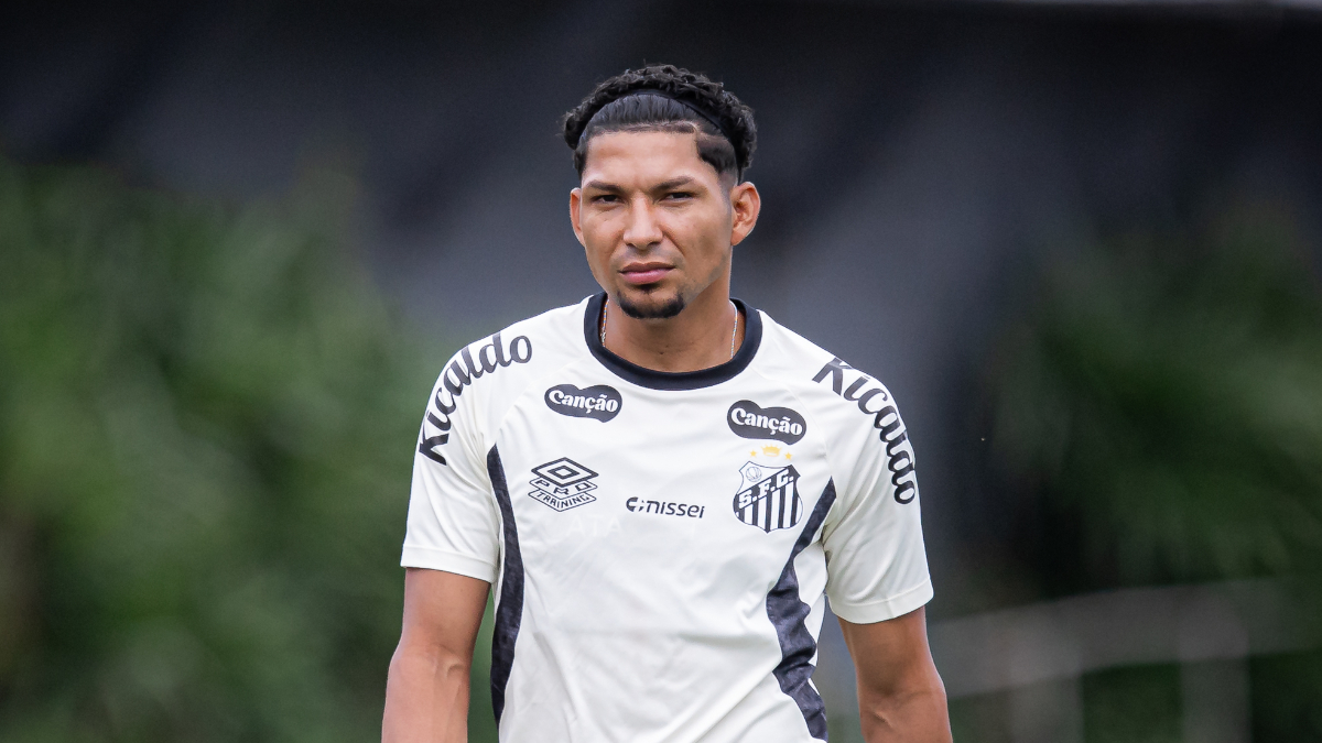 Rony, atacante do Santos (foto: Raul Baretta/ Santos)