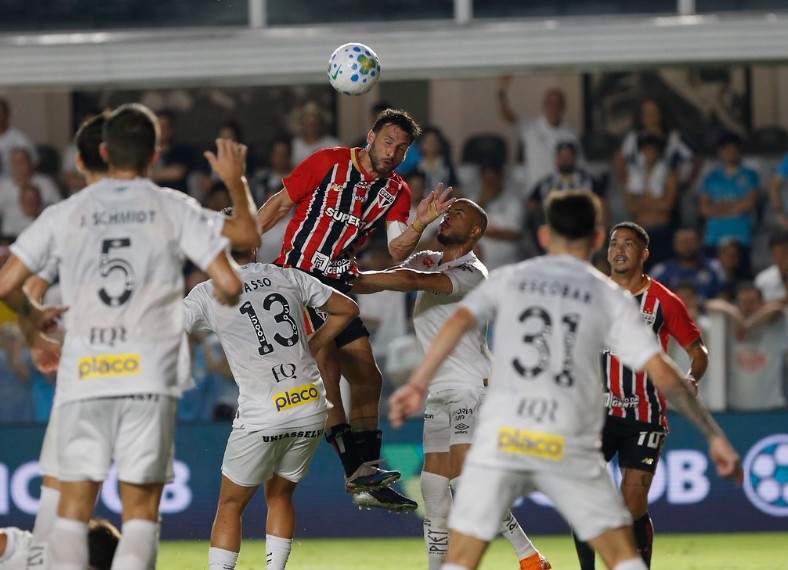 Santos e São Paulo (foto: Rubens Chiri / São Paulo FC)