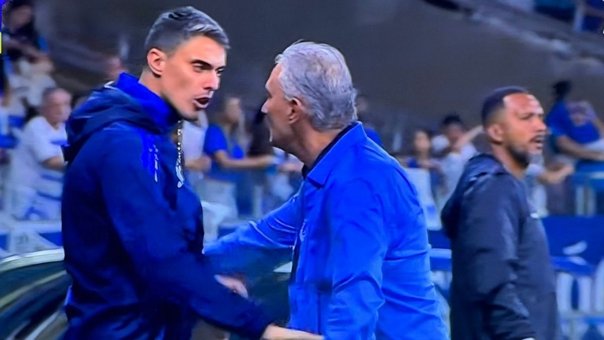Tite e Matheus Bachi (foto: Reprodução / TV Globo)