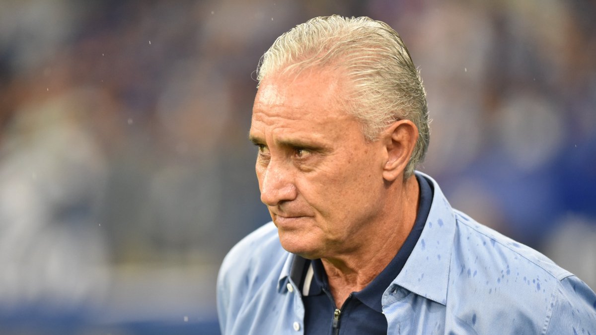 Técnico Tite em partida do Cruzeiro (foto: Ramon Lisboa/EM/DA.Press)