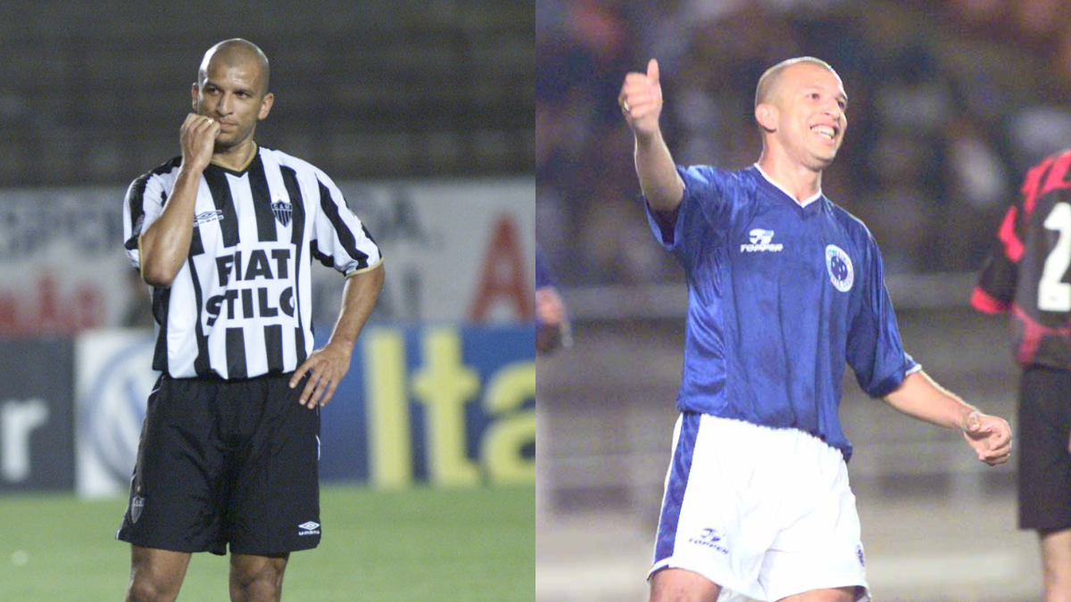Fábio Júnior por Atlético e Cruzeiro - (foto: Juarez Rodrigues/EM. Brasil e Auremar de Castro/Estado de Minas)