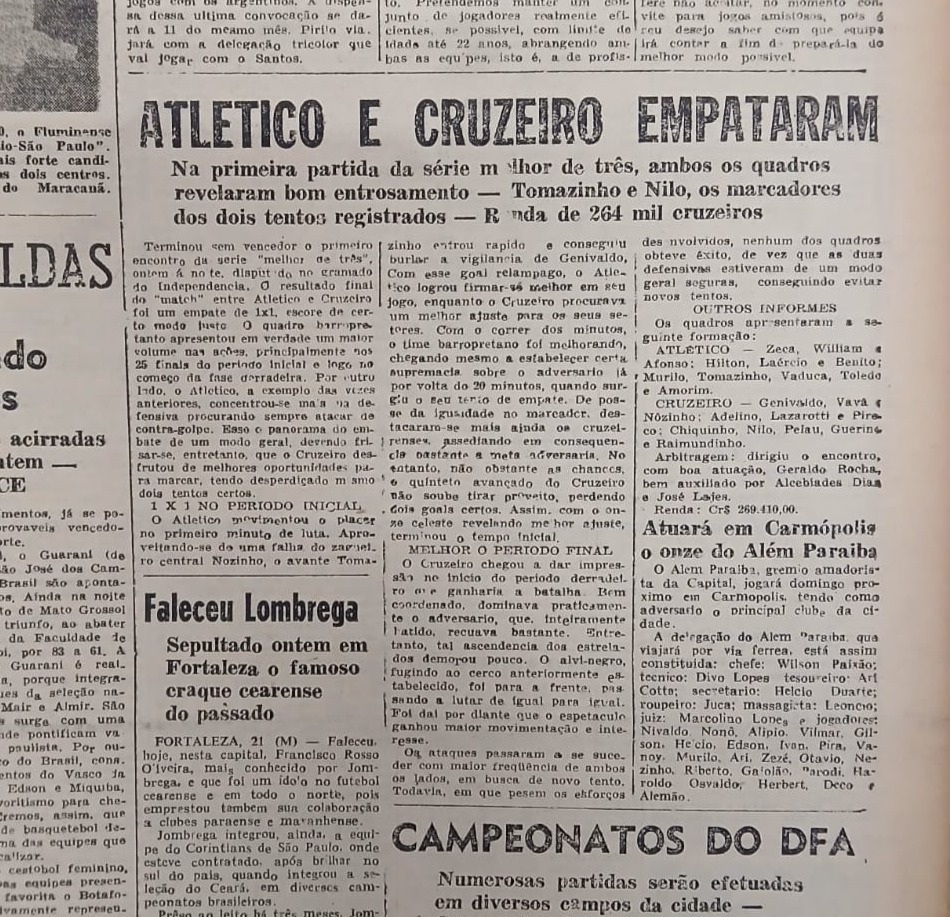 Página do Estado de Minas em 28/5/1957 - (foto: Arquivo Estado de Minas)
