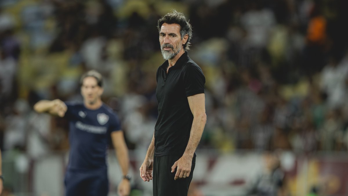 Eduardo Domínguez, técnico do Atlético - (foto: Pedro Souza / Atlético)