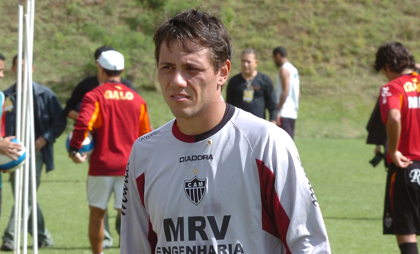 Diego Alves em treino pelo Atlético, em 2007 - (foto: Juarez Rodrigues/Estado de Minas)