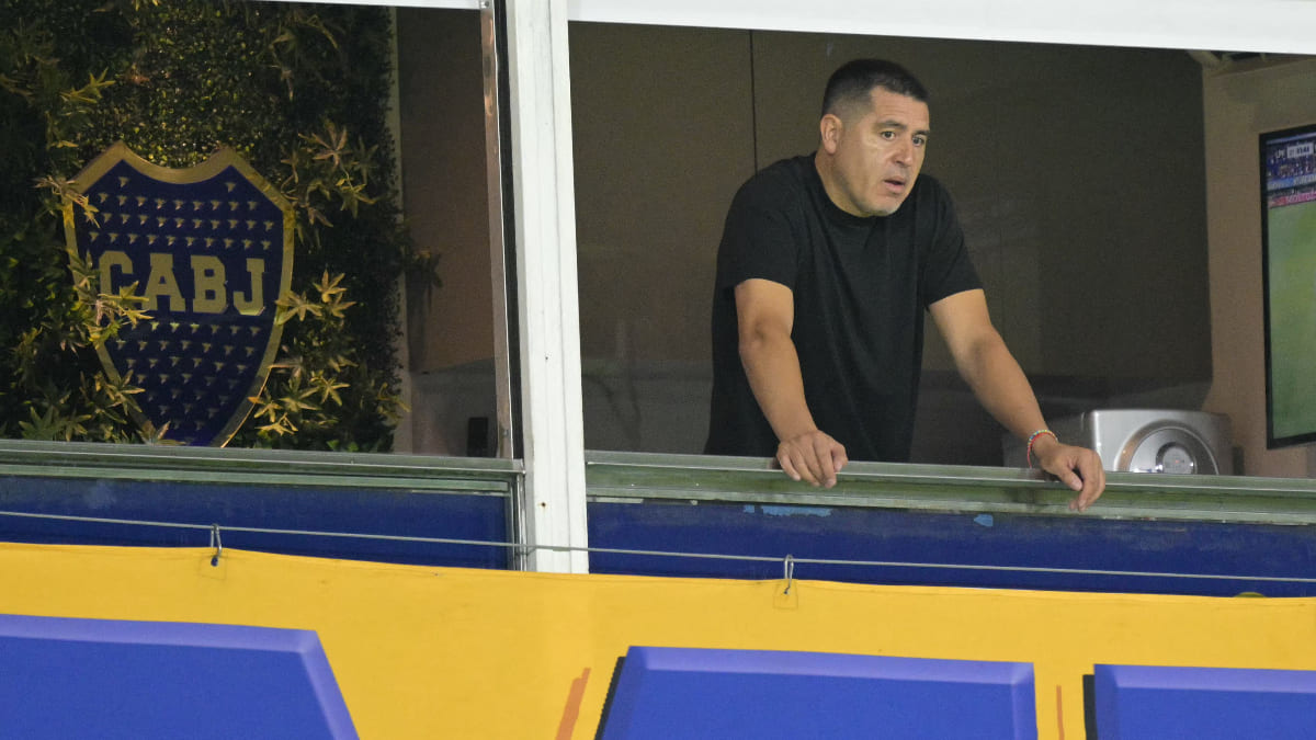 A reação de Riquelme ao sorteio que colocou o Cruzeiro no grupo do Boca