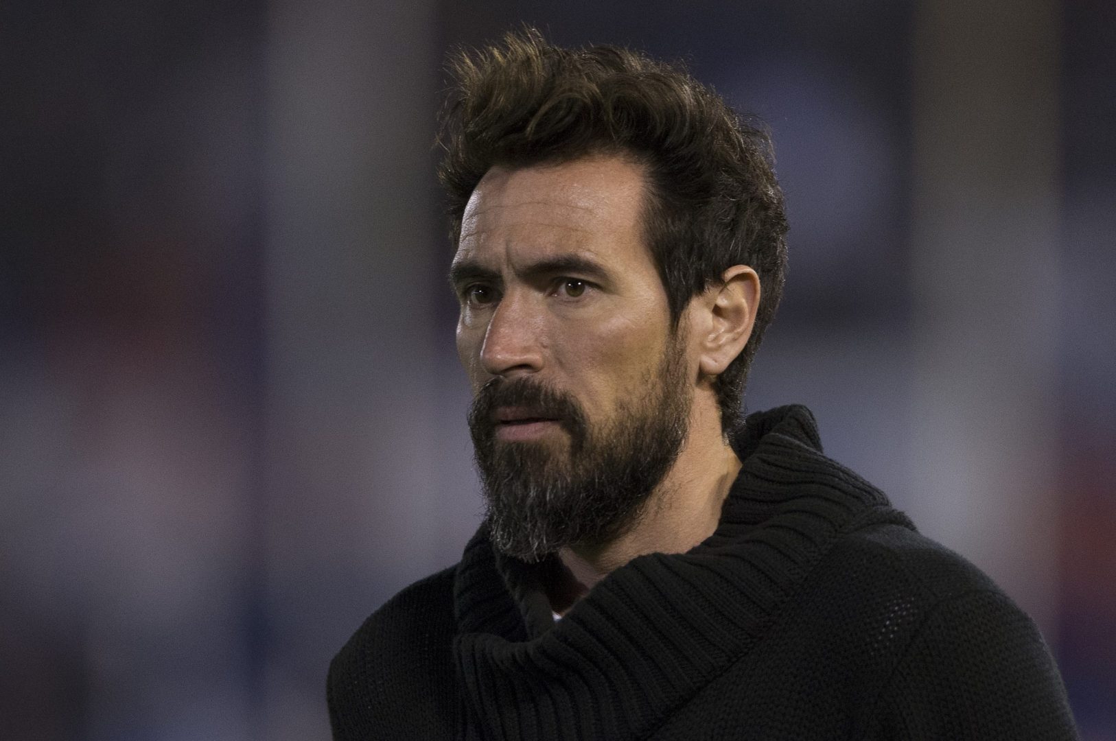 Eduardo Domínguez no segundo jogo da carreira como treinador, pelo Huracán-ARG (foto: Alejandro Pagni/AFP)