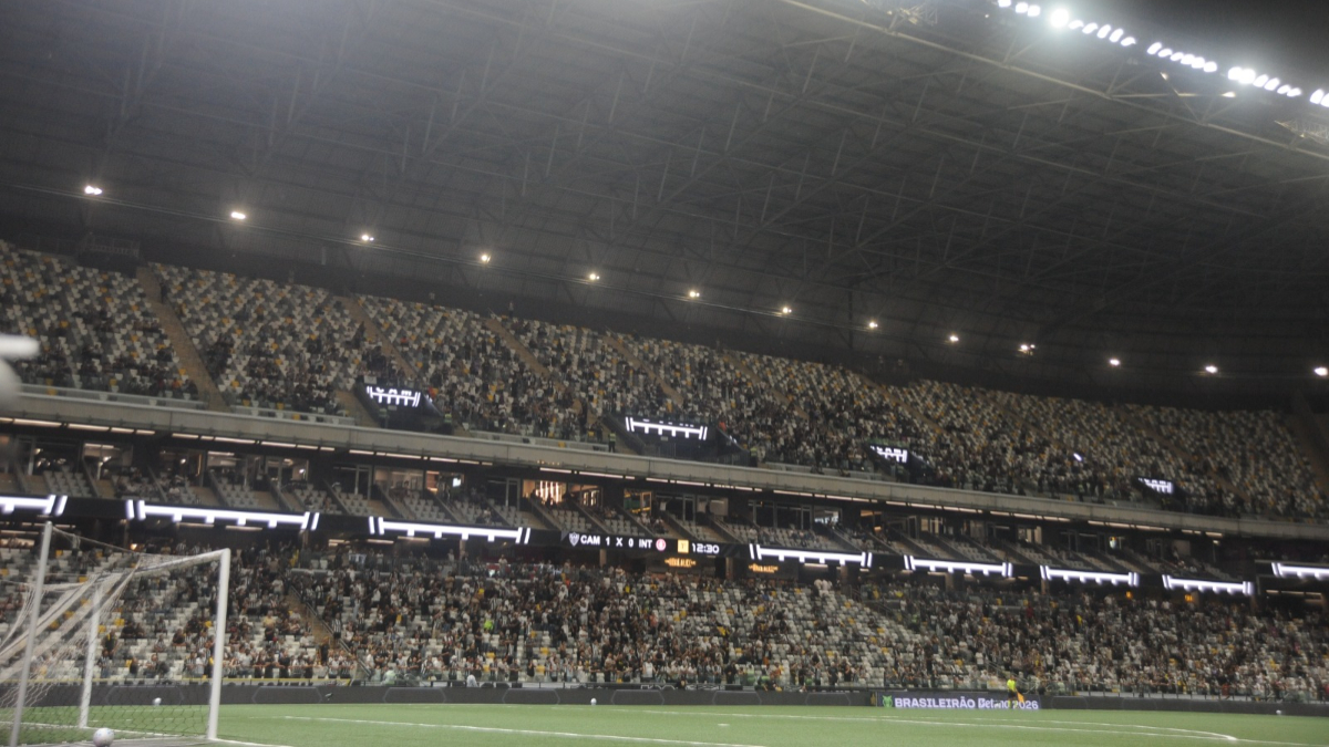 Atlético teve prejuízo com a bilheteria da vitória sobre o Internacional