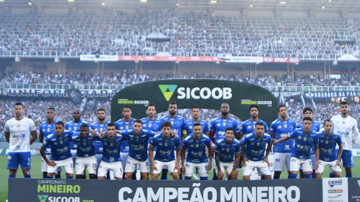 Jogadores do Cruzeiro campeões do Mineiro em 2019 (foto: Alexandre Guzanshe/EM/D.A Press)