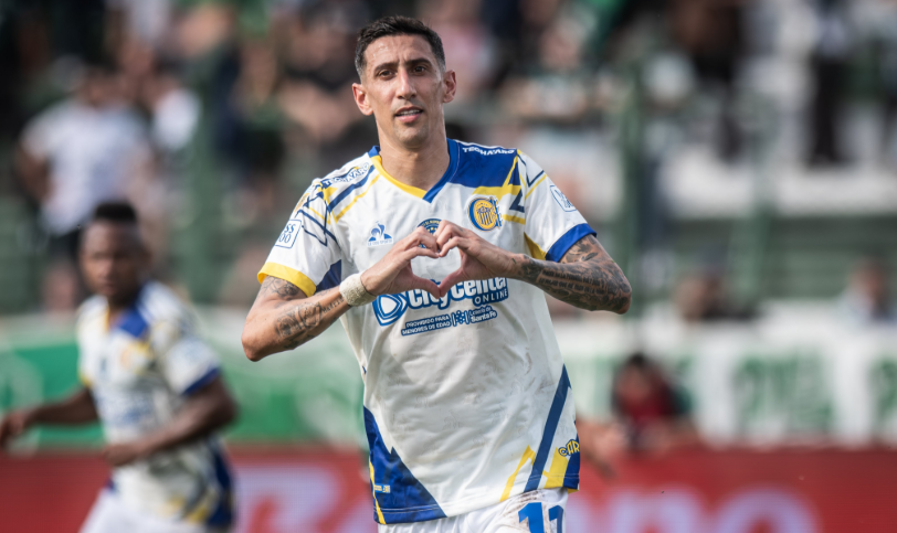 Di María comemora gol pelo Rosario Central - (foto: Divulgação)